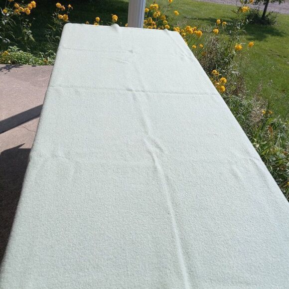 Vintage Green Kenwood Wool Blanket Cottagecore Countrycore - Picture 5 of 9